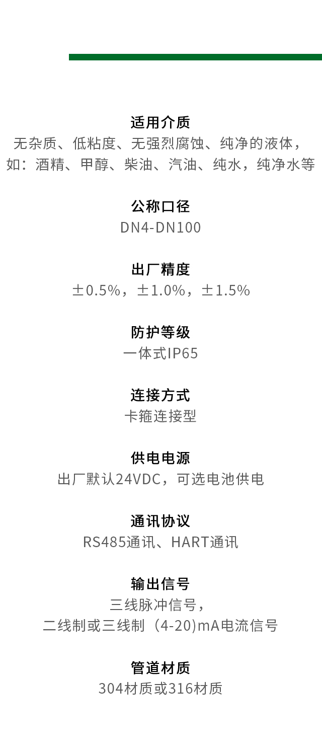 卡箍式智能液體渦輪流量計